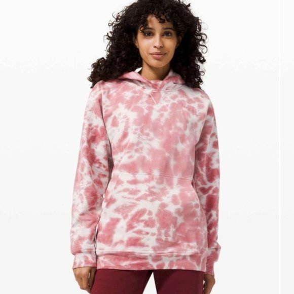 lululemon athletica Tops - Lululemon All Yours Hoodie Tie Dye FleeceTie Dye in Brier Rose